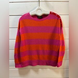 PRINCESS GOES HOLLYWOOD Pink & Orange Striped Sweater – Size 38